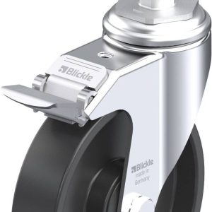 Blickle 750615 LKRA-POA 125K-11-FI-E15 Kółko skrętne z hamulcem Średnica koła: 125 mm Maksymalne obciążenie: 120 kg 1 sz