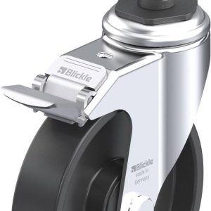 Blickle 849053 LKRA-POA 125K-11-FI-ER12 Kółko skrętne z hamulcem Średnica koła: 125 mm Maksymalne obciążenie: 120 kg 1 s