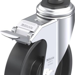Blickle 849054 LKRA-POA 125K-11-FI-ER13 Kółko skrętne z hamulcem Średnica koła: 125 mm Maksymalne obciążenie: 120 kg 1 s