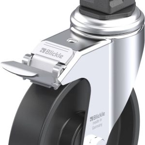 Blickle 849061 LKRA-POA 125K-11-FI-EV17 Kółko skrętne z hamulcem Średnica koła: 125 mm Maksymalne obciążenie: 120 kg 1 s