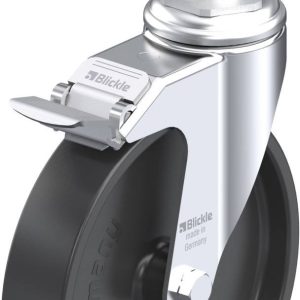 Blickle 750625 LKRA-POA 150G-11-FI-E12 Kółko skrętne z hamulcem Średnica koła: 150 mm Maksymalne obciążenie: 110 kg 1 sz