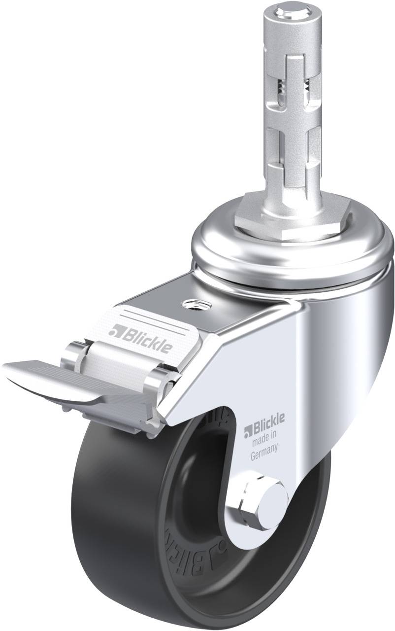 Blickle 750630 LKRA-POA 80G-11-FI-E11 Kółko skrętne z hamulcem Średnica koła: 80 mm Maksymalne obciążenie: 120 kg 1 szt. - obrazek 1