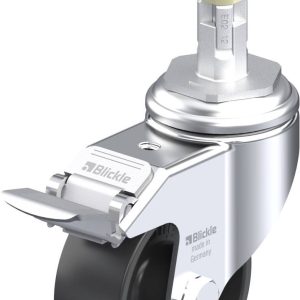Blickle 750631 LKRA-POA 80G-11-FI-E12 Kółko skrętne z hamulcem Średnica koła: 80 mm Maksymalne obciążenie: 120 kg 1 szt.