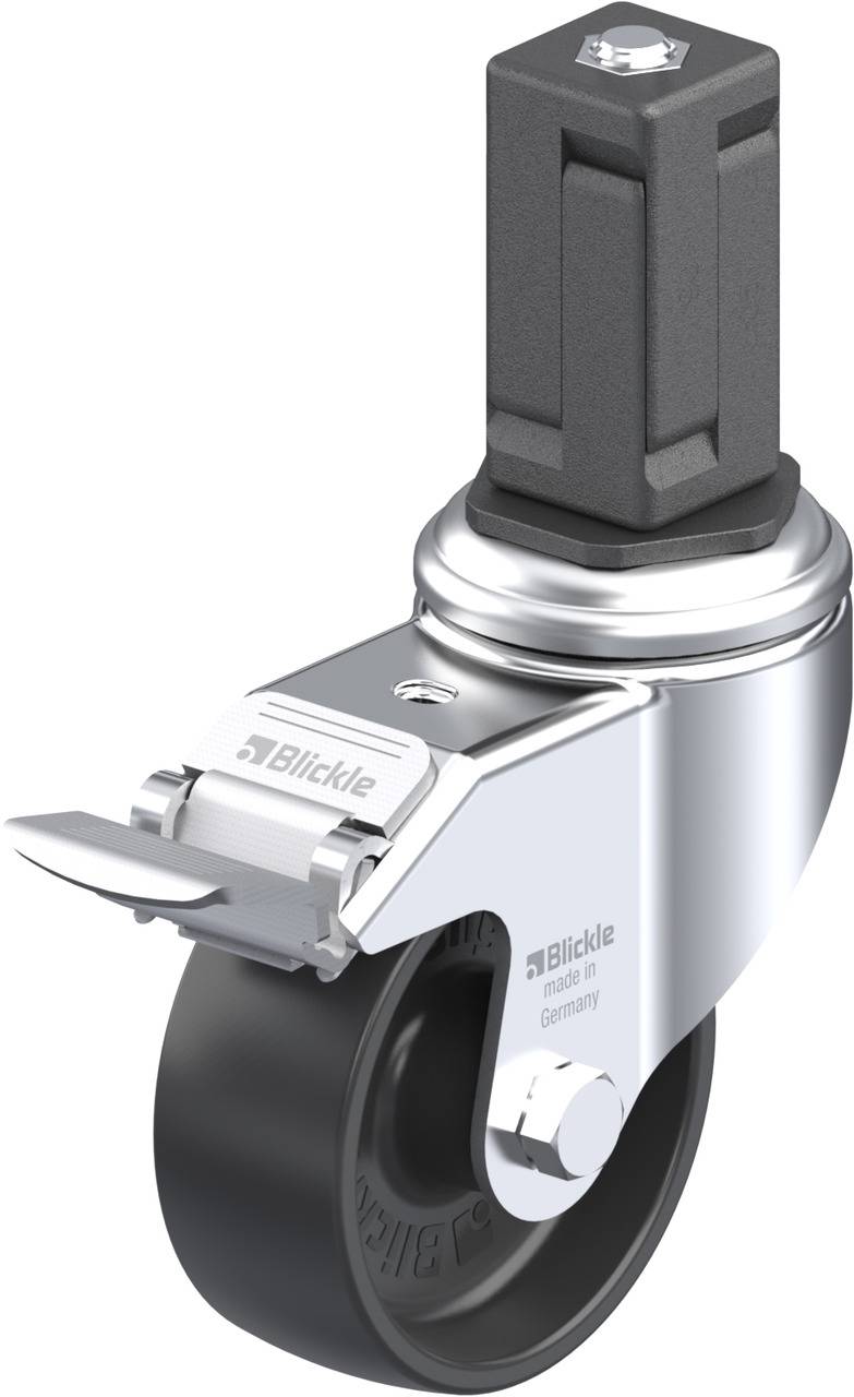 Blickle 848989 LKRA-POA 80G-11-FI-EV15 Kółko skrętne z hamulcem Średnica koła: 80 mm Maksymalne obciążenie: 120 kg 1 szt - obrazek 1