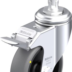 Blickle 750705 LKRA-TPA 101G-11-FI-ELS-E11 Kółko skrętne z hamulcem Średnica koła: 100 mm Maksymalne obciążenie: 70 kg 1 Blickle 750705 LKRA-TPA 101G-11-FI-ELS-E11 Kółko skrętne z hamulcem Średnica koła: 100 mm Maksymalne obciążenie: 70 kg 1