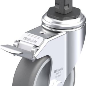 Blickle 847863 LKRA-TPA 101G-11-FI-EV12 Kółko skrętne z hamulcem Średnica koła: 100 mm Maksymalne obciążenie: 110 kg 1 s