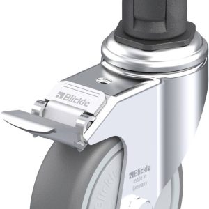 Blickle 847870 LKRA-TPA 101KF-11-FI-ER15 Kółko skrętne z hamulcem Średnica koła: 100 mm Maksymalne obciążenie: 110 kg 1