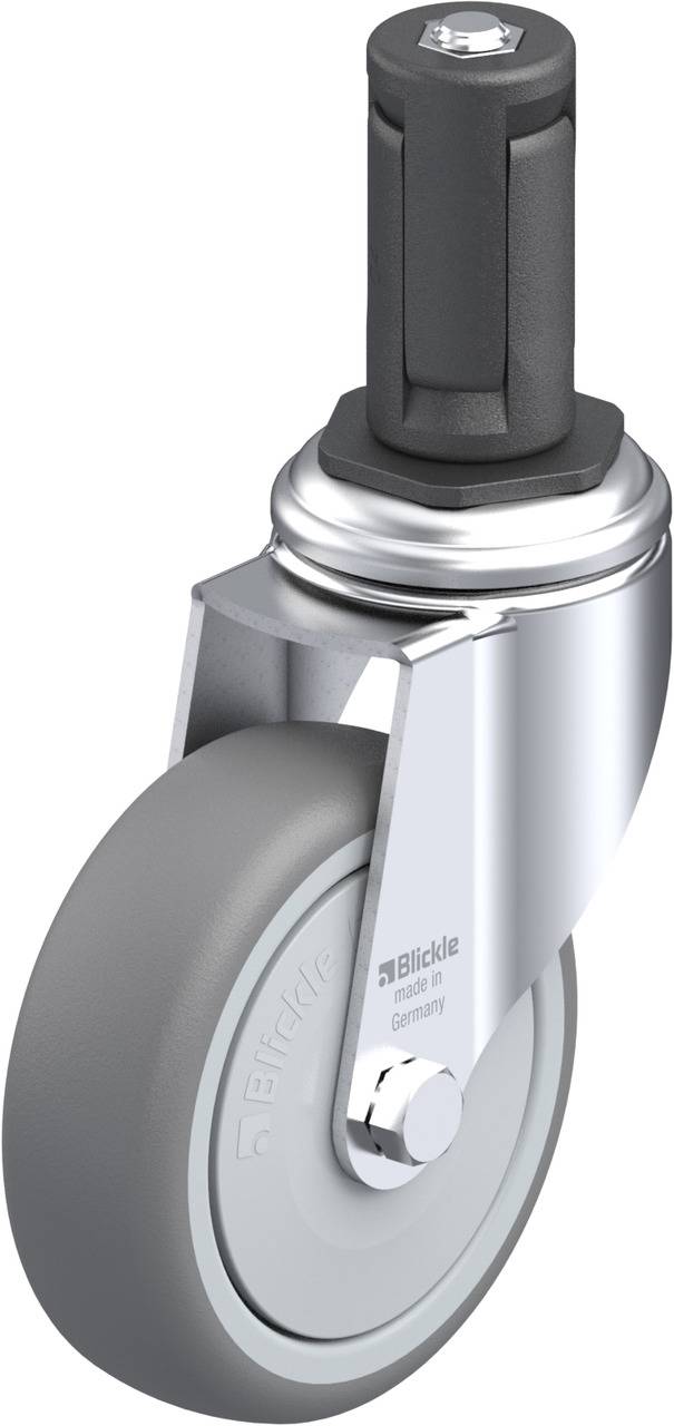 Blickle 847877 LKRA-TPA 101KF-11-ER14 Kółko skrętne Średnica koła: 100 mm Maksymalne obciążenie: 110 kg 1 szt. - obrazek 1