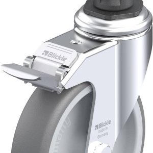 Blickle 847886 LKRA-TPA 126G-11-FI-ER14 Kółko skrętne z hamulcem Średnica koła: 125 mm Maksymalne obciążenie: 120 kg 1 s