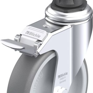 Blickle 847887 LKRA-TPA 126G-11-FI-ER15 Kółko skrętne z hamulcem Średnica koła: 125 mm Maksymalne obciążenie: 120 kg 1 s