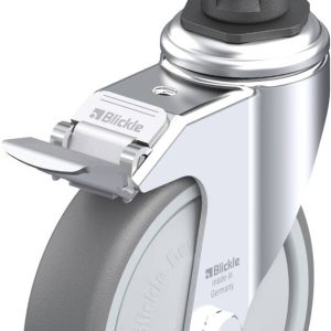 Blickle 847904 LKRA-TPA 126KF-11-FI-ER14 Kółko skrętne z hamulcem Średnica koła: 125 mm Maksymalne obciążenie: 120 kg 1