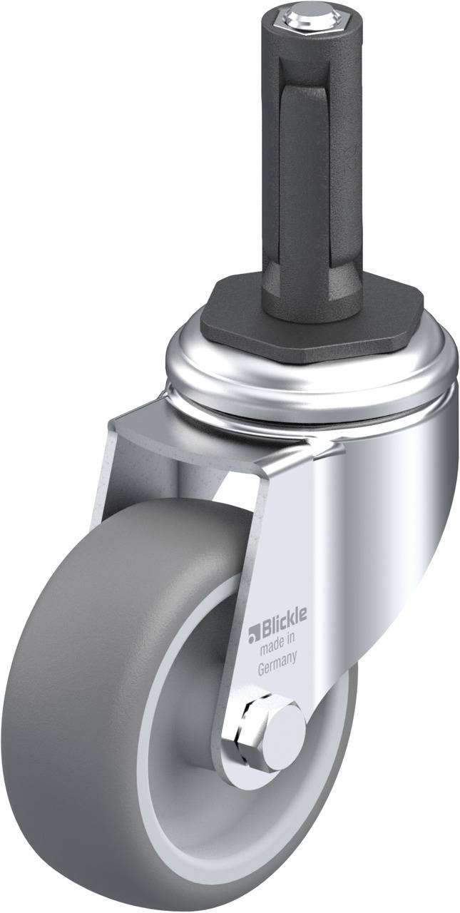 Blickle 847836 LKRA-TPA 80G-11-ER12 Kółko skrętne Średnica koła: 80 mm Maksymalne obciążenie: 100 kg 1 szt. - obrazek 1