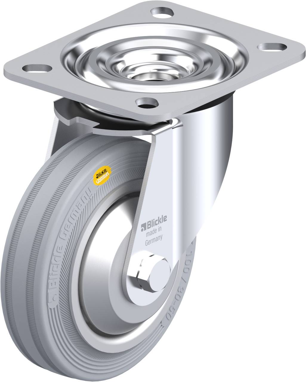 Blickle 359190 L-RD 100R-VLI-FA Kółko skrętne Średnica koła: 100 mm Maksymalne obciążenie: 100 kg 1 szt. - obrazek 1