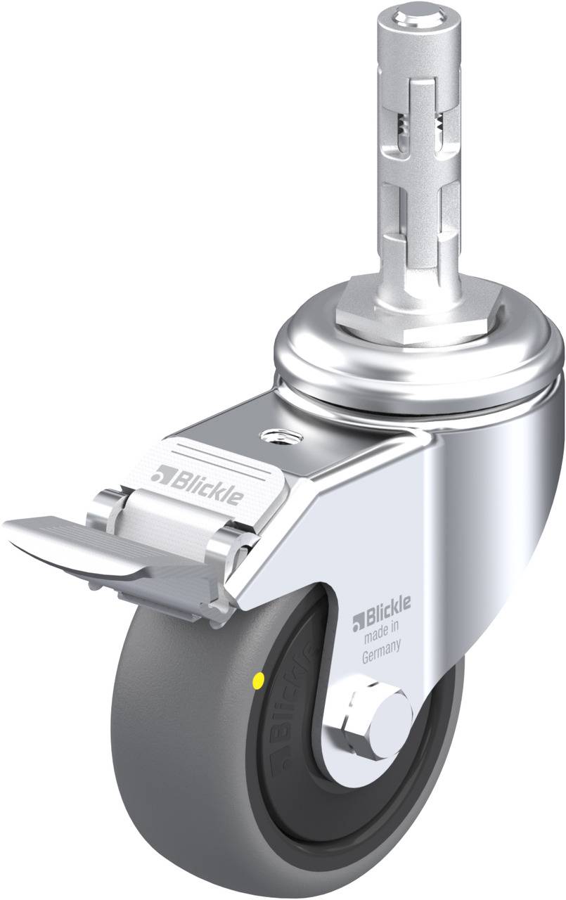 Blickle 750751 LKRA-TPA 80KF-11-FI-ELS-E11 Kółko skrętne z hamulcem Średnica koła: 80 mm Maksymalne obciążenie: 65 kg 1 - obrazek 1