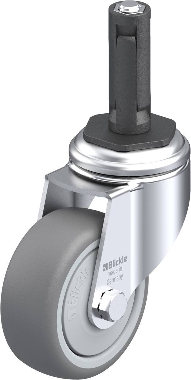 Blickle 762663 LKRA-TPA 80KF-11-ER12 Kółko skrętne Średnica koła: 80 mm Maksymalne obciążenie: 100 kg 1 szt. - obrazek 1