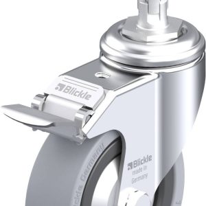 Blickle 750767 LKRA-VPA 101G-11-FI-FA-E11 Kółko skrętne z hamulcem Średnica koła: 100 mm Maksymalne obciążenie: 110 kg 1 Blickle 750767 LKRA-VPA 101G-11-FI-FA-E11 Kółko skrętne z hamulcem Średnica koła: 100 mm Maksymalne obciążenie: 110 kg 1