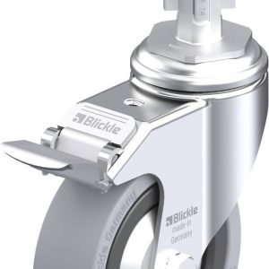 Blickle 750768 LKRA-VPA 101G-11-FI-FA-E14 Kółko skrętne z hamulcem Średnica koła: 100 mm Maksymalne obciążenie: 110 kg 1 Blickle 750768 LKRA-VPA 101G-11-FI-FA-E14 Kółko skrętne z hamulcem Średnica koła: 100 mm Maksymalne obciążenie: 110 kg 1