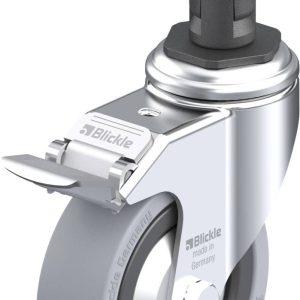 Blickle 848176 LKRA-VPA 101G-11-FI-FA-ER13 Kółko skrętne z hamulcem Średnica koła: 100 mm Maksymalne obciążenie: 110 kg Blickle 848176 LKRA-VPA 101G-11-FI-FA-ER13 Kółko skrętne z hamulcem Średnica koła: 100 mm Maksymalne obciążenie: 110 kg