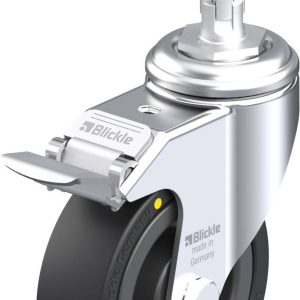 Blickle 750779 LKRA-VPA 101K-11-FI-EL-E11 Kółko skrętne z hamulcem Średnica koła: 100 mm Maksymalne obciążenie: 80 kg 1 Blickle 750779 LKRA-VPA 101K-11-FI-EL-E11 Kółko skrętne z hamulcem Średnica koła: 100 mm Maksymalne obciążenie: 80 kg 1