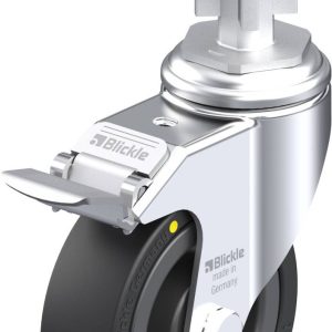Blickle 750781 LKRA-VPA 101K-11-FI-EL-E15 Kółko skrętne z hamulcem Średnica koła: 100 mm Maksymalne obciążenie: 80 kg 1 Blickle 750781 LKRA-VPA 101K-11-FI-EL-E15 Kółko skrętne z hamulcem Średnica koła: 100 mm Maksymalne obciążenie: 80 kg 1