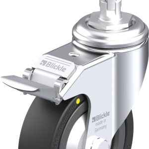 Blickle 750783 LKRA-VPA 101K-11-FI-EL-FA-E11 Kółko skrętne z hamulcem Średnica koła: 100 mm Maksymalne obciążenie: 80 kg Blickle 750783 LKRA-VPA 101K-11-FI-EL-FA-E11 Kółko skrętne z hamulcem Średnica koła: 100 mm Maksymalne obciążenie: 80 kg