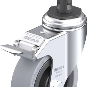 Blickle 762656 LKRA-VPA 101K-11-FI-ER12 Kółko skrętne z hamulcem Średnica koła: 100 mm Maksymalne obciążenie: 110 kg 1 s Blickle 762656 LKRA-VPA 101K-11-FI-ER12 Kółko skrętne z hamulcem Średnica koła: 100 mm Maksymalne obciążenie: 110 kg 1 s