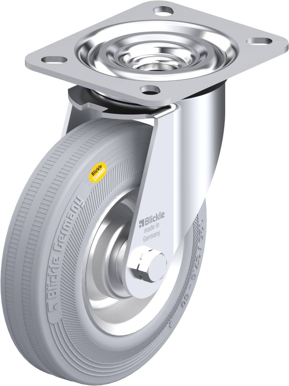 Blickle 98251 L-RD 125R-VLI Kółko skrętne Średnica koła: 125 mm Maksymalne obciążenie: 120 kg 1 szt. - obrazek 1