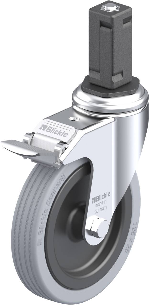 Blickle 848260 LKRA-VPA 125G-11-FI-EV14 Kółko skrętne z hamulcem Średnica koła: 125 mm Maksymalne obciążenie: 100 kg 1 s - obrazek 1