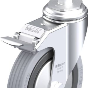 Blickle 750797 LKRA-VPA 125G-11-FI-FA-E12 Kółko skrętne z hamulcem Średnica koła: 125 mm Maksymalne obciążenie: 100 kg 1 Blickle 750797 LKRA-VPA 125G-11-FI-FA-E12 Kółko skrętne z hamulcem Średnica koła: 125 mm Maksymalne obciążenie: 100 kg 1