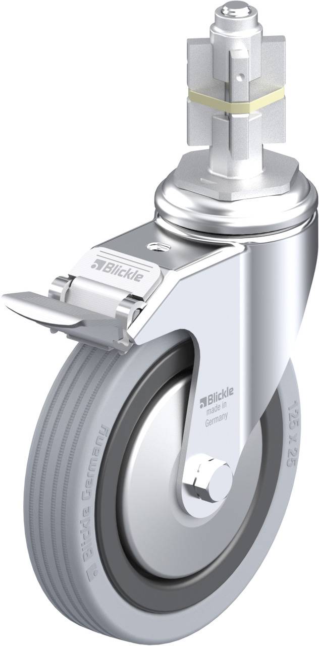 Blickle 750799 LKRA-VPA 125G-11-FI-FA-E15 Kółko skrętne z hamulcem Średnica koła: 125 mm Maksymalne obciążenie: 100 kg 1 - obrazek 1
