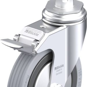 Blickle 750800 LKRA-VPA 125G-11-FI-FA-E17 Kółko skrętne z hamulcem Średnica koła: 125 mm Maksymalne obciążenie: 100 kg 1 Blickle 750800 LKRA-VPA 125G-11-FI-FA-E17 Kółko skrętne z hamulcem Średnica koła: 125 mm Maksymalne obciążenie: 100 kg 1
