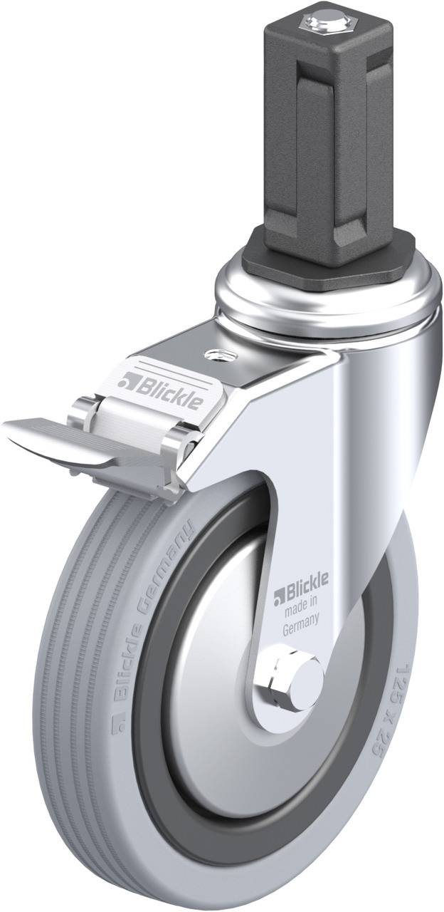Blickle 848251 LKRA-VPA 125G-11-FI-FA-EV14 Kółko skrętne z hamulcem Średnica koła: 125 mm Maksymalne obciążenie: 100 kg - obrazek 1