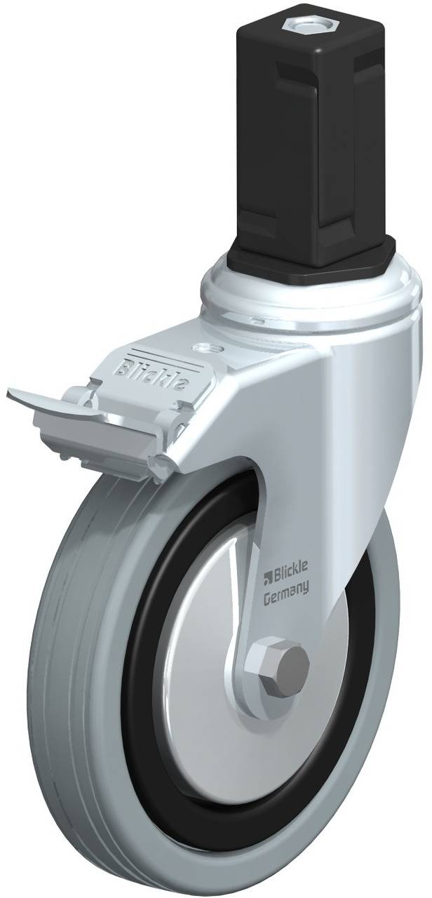 Blickle 848252 LKRA-VPA 125G-11-FI-FA-EV15 Kółko skrętne z hamulcem Średnica koła: 125 mm Maksymalne obciążenie: 100 kg - obrazek 1