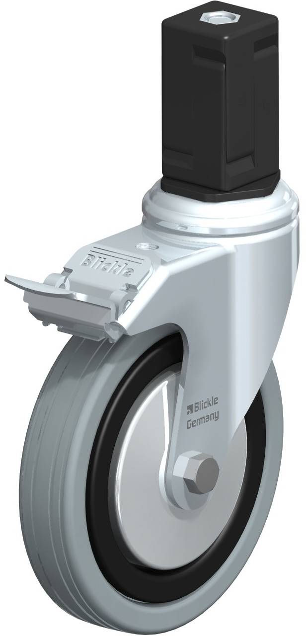Blickle 848253 LKRA-VPA 125G-11-FI-FA-EV17 Kółko skrętne z hamulcem Średnica koła: 125 mm Maksymalne obciążenie: 100 kg - obrazek 1