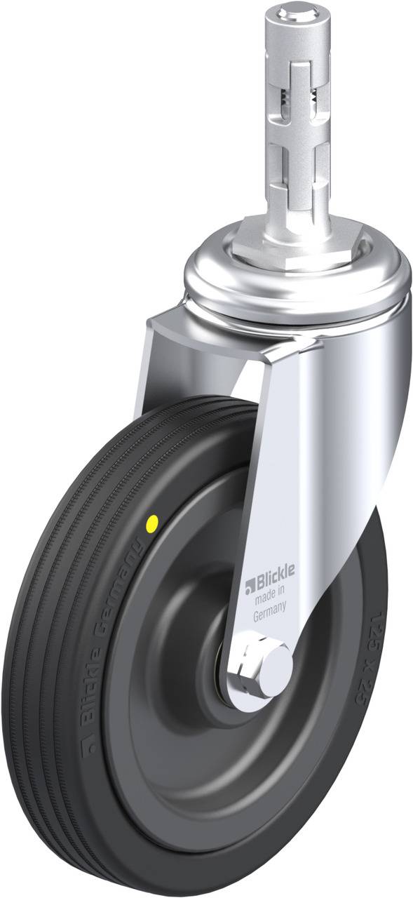 Blickle 750801 LKRA-VPA 125K-11-EL-E11 Kółko skrętne Średnica koła: 125 mm Maksymalne obciążenie: 75 kg 1 szt. - obrazek 1