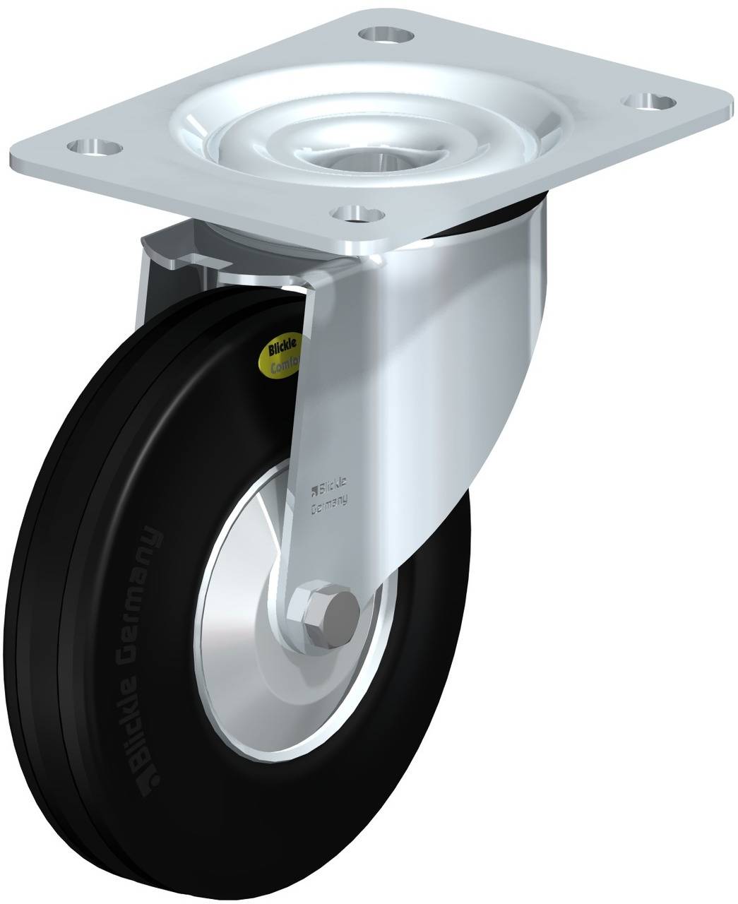 Blickle 357012 L-RD 140R-FA Kółko skrętne Średnica koła: 140 mm Maksymalne obciążenie: 175 kg 1 szt. - obrazek 1
