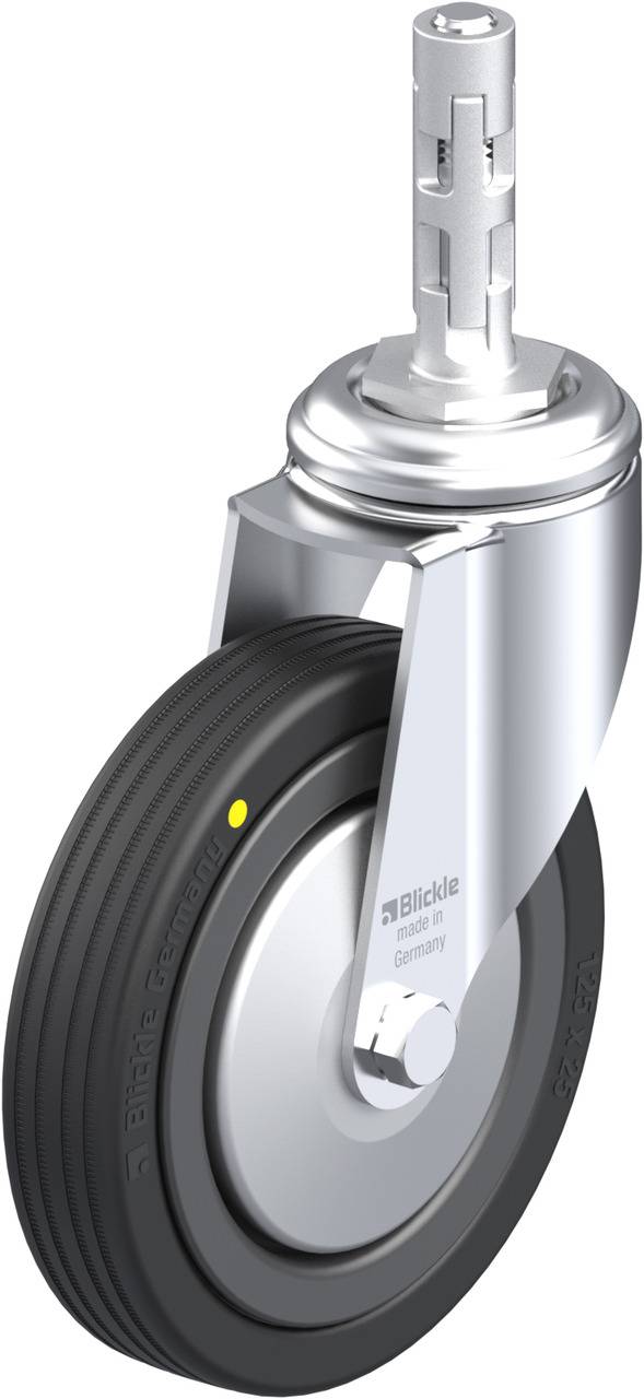 Blickle 750805 LKRA-VPA 125K-11-EL-FA-E11 Kółko skrętne Średnica koła: 125 mm Maksymalne obciążenie: 75 kg 1 szt. - obrazek 1