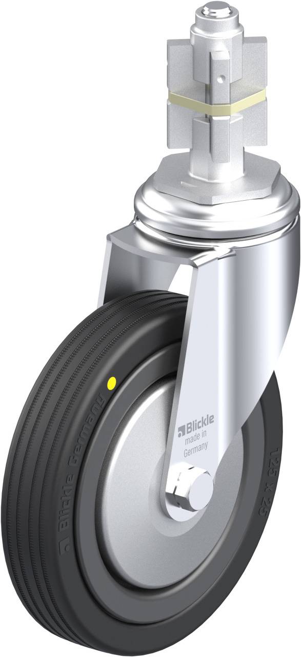 Blickle 750808 LKRA-VPA 125K-11-EL-FA-E15 Kółko skrętne Średnica koła: 125 mm Maksymalne obciążenie: 75 kg 1 szt. - obrazek 1