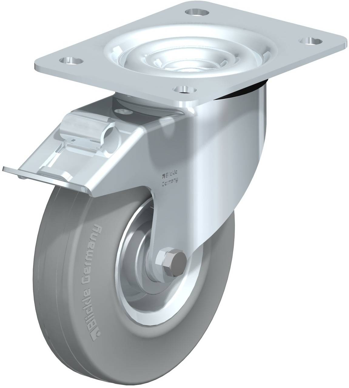 Blickle 638304 L-RD 140R-FI-VLI Kółko skrętne z hamulcem Średnica koła: 140 mm Maksymalne obciążenie: 175 kg 1 szt. - obrazek 1