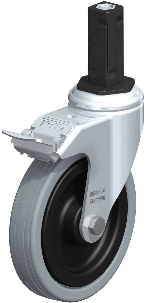 Blickle 848295 LKRA-VPA 125K-11-FI-EV13 Kółko skrętne z hamulcem Średnica koła: 125 mm Maksymalne obciążenie: 100 kg 1 s - obrazek 1
