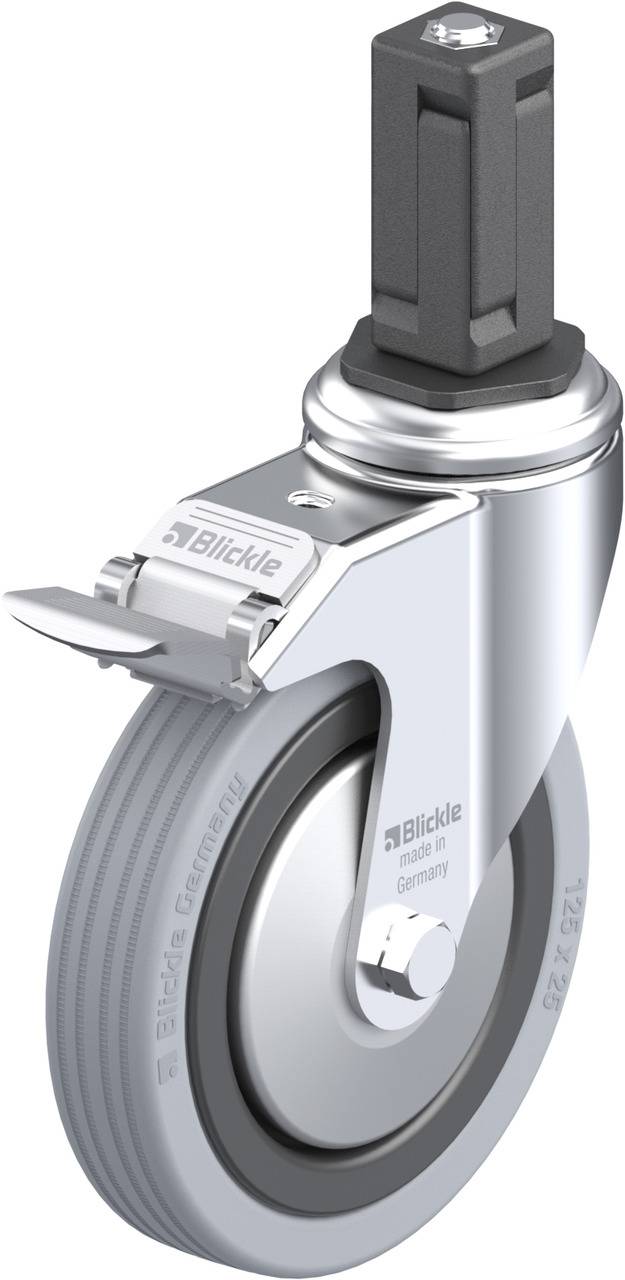 Blickle 848287 LKRA-VPA 125K-11-FI-FA-EV14 Kółko skrętne z hamulcem Średnica koła: 125 mm Maksymalne obciążenie: 100 kg - obrazek 1