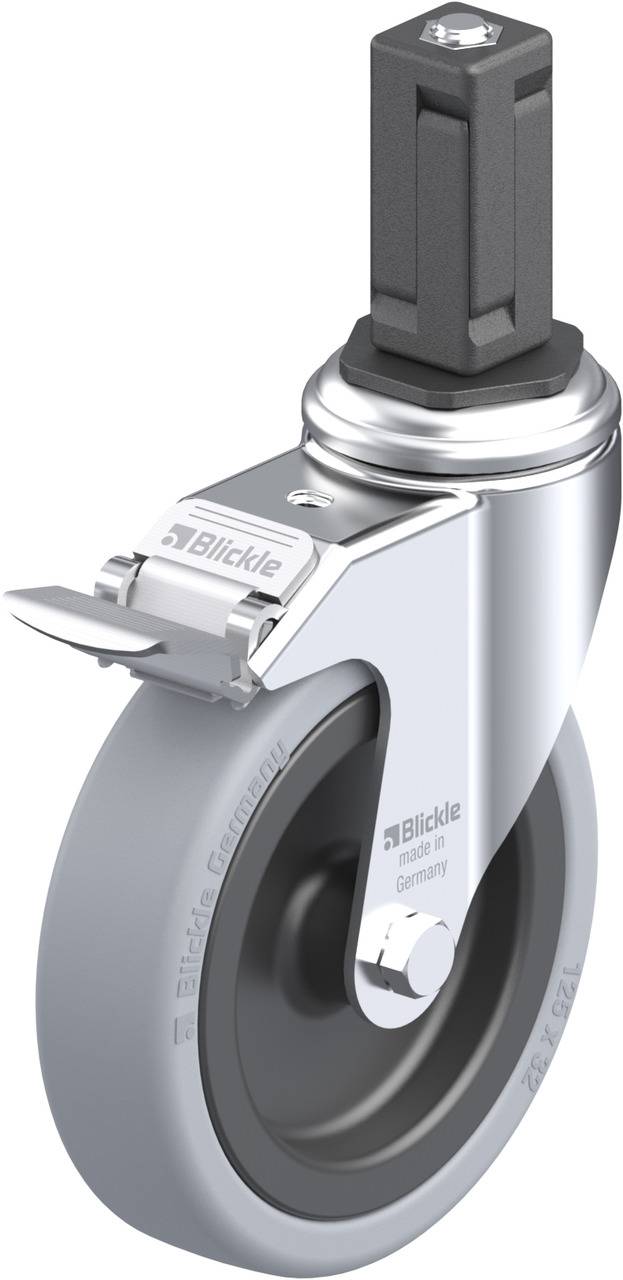 Blickle 848362 LKRA-VPA 126G-11-FI-EV14 Kółko skrętne z hamulcem Średnica koła: 125 mm Maksymalne obciążenie: 120 kg 1 s - obrazek 1