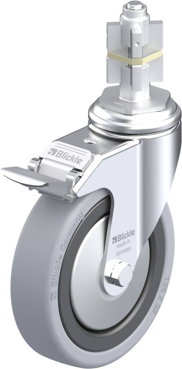 Blickle 750829 LKRA-VPA 126G-11-FI-FA-E15 Kółko skrętne z hamulcem Średnica koła: 125 mm Maksymalne obciążenie: 120 kg 1 - obrazek 1