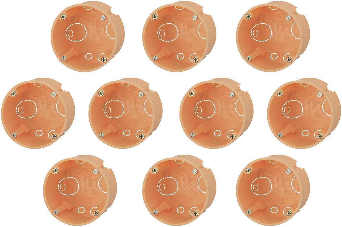 Skrzynka przyłączeniowa (Ø x G) 68 mm x 45 mm Zestaw 10-elementowy 10 szt. - obrazek 1