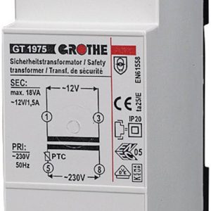 Transformator dzwonkowy Grothe 14102, 8 V/AC Transformator dzwonkowy Grothe 14102, 8 V/AC