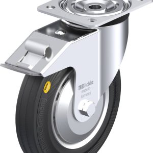 Blickle 37986 L-RD 200K-FI-FA Kółko skrętne z hamulcem Średnica koła: 200 mm Maksymalne obciążenie: 350 kg 1 szt.