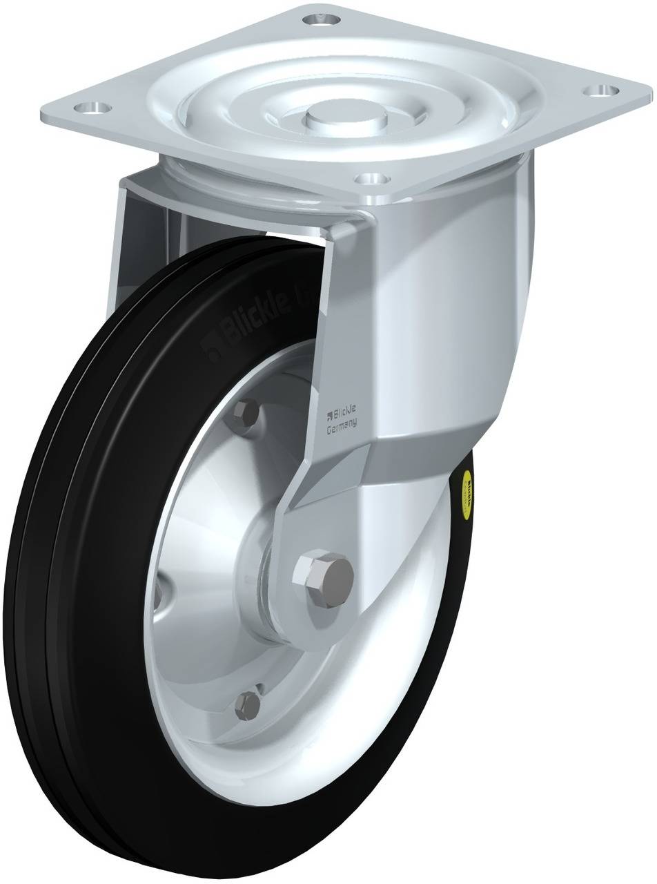 Blickle 42572 L-RD 250K Kółko skrętne Średnica koła: 250 mm Maksymalne obciążenie: 450 kg 1 szt. - obrazek 1