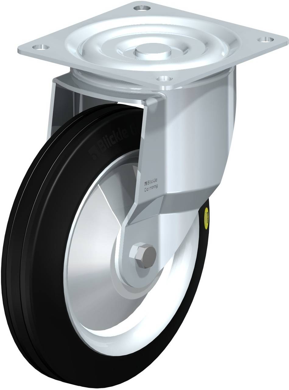 Blickle 12229 L-RD 250K-FA Kółko skrętne Średnica koła: 250 mm Maksymalne obciążenie: 450 kg 1 szt. - obrazek 1