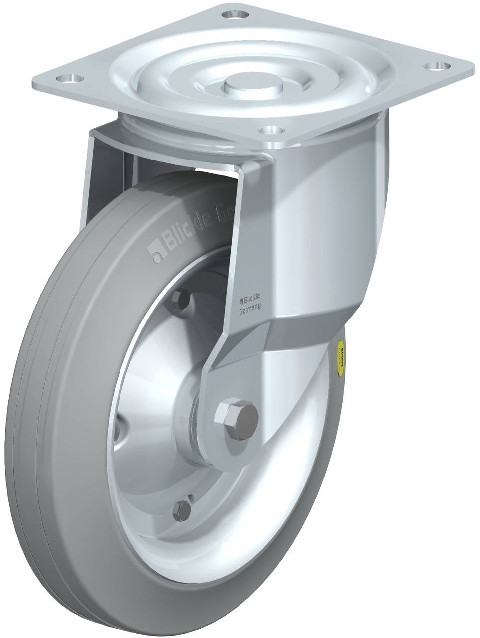 Blickle 572487 L-RD 250K-VLI Kółko skrętne Średnica koła: 250 mm Maksymalne obciążenie: 450 kg 1 szt. - obrazek 1
