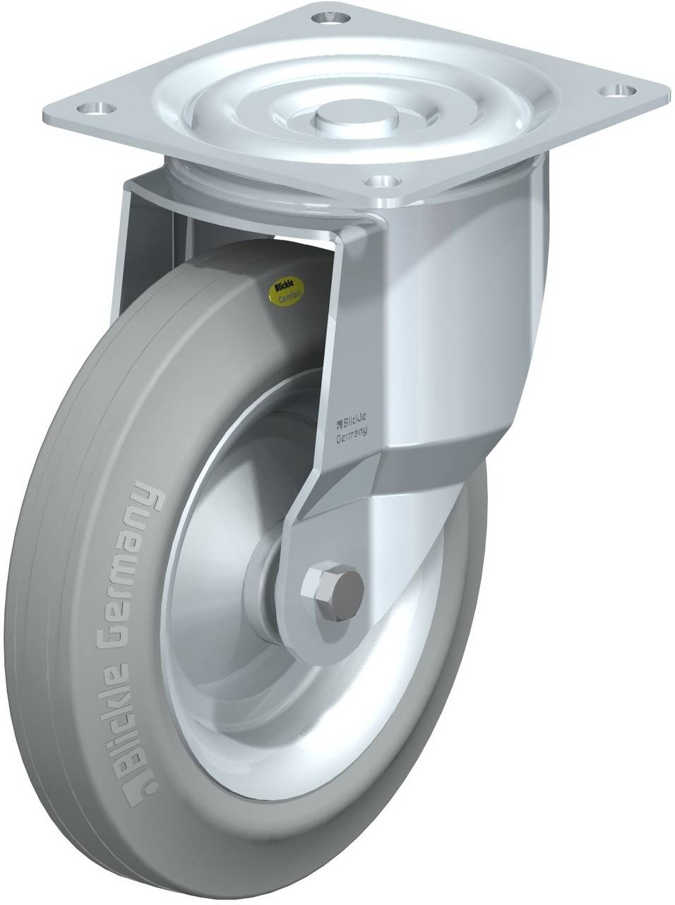 Blickle 17756 L-RD 252R-VLI Kółko skrętne Średnica koła: 250 mm Maksymalne obciążenie: 450 kg 1 szt. - obrazek 1